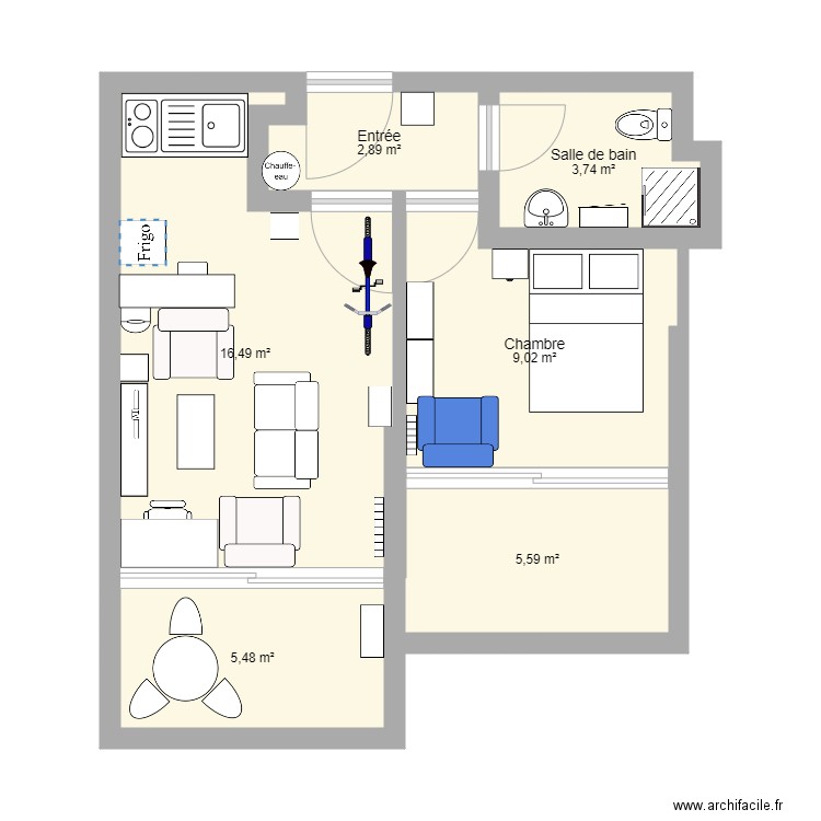 F2 Le Vivaldi V1. Plan de 0 pièce et 0 m2