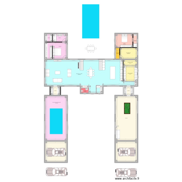 LA LANTERNE GARAUC RDC. Plan de 17 pièces et 352 m2