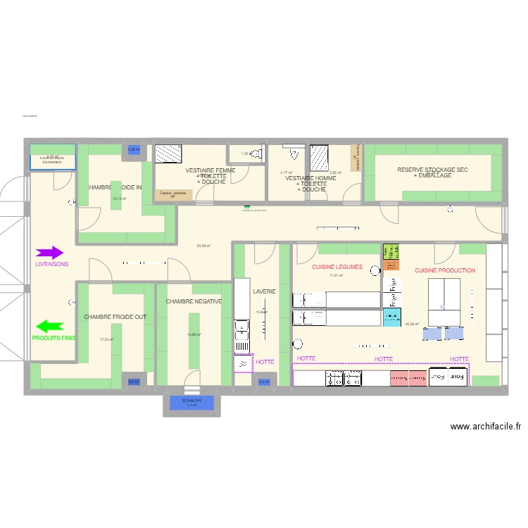 Atelier 13 - Shared Kitchen Citycampus (1x unit). Plan de 17 pièces et 212 m2