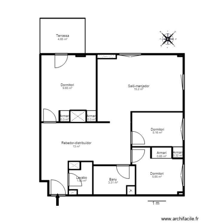 PLETA DE SOLDEU ED 12 PLANTA 2 PORTA 3 SOLDEU CANILLO. Plan de 0 pièce et 0 m2