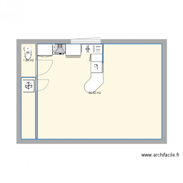 KERISPERN CUISINE MAISON DROITE. Plan de 0 pièce et 0 m2