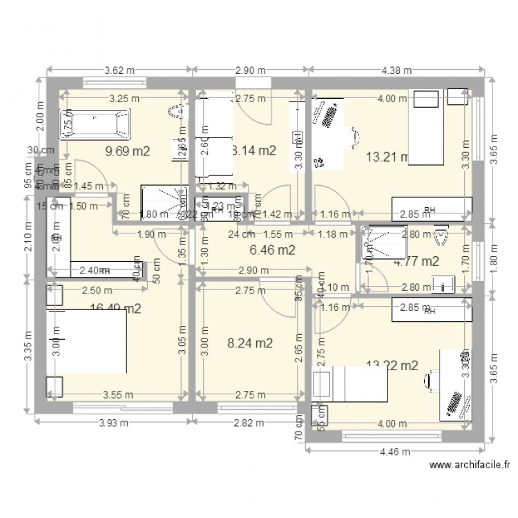 Moulin 1er étage 01. Plan de 0 pièce et 0 m2