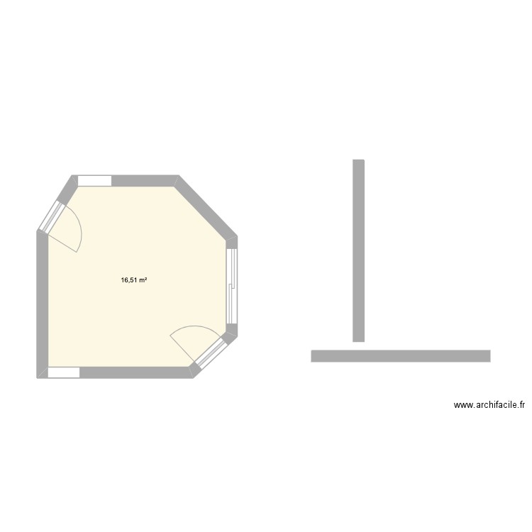 Cuisine langueux. Plan de 0 pièce et 0 m2