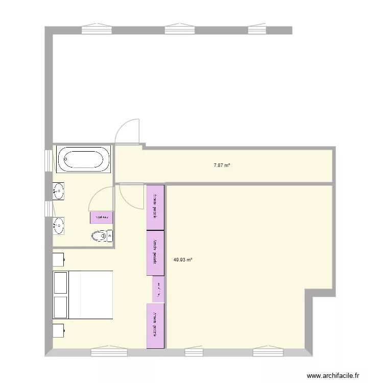 suite parentale 11 01 &agrave; 15h30. Plan de 