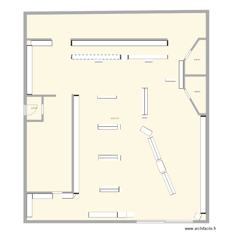 Plan pharmacie . Plan de 4 pièces et 284 m2