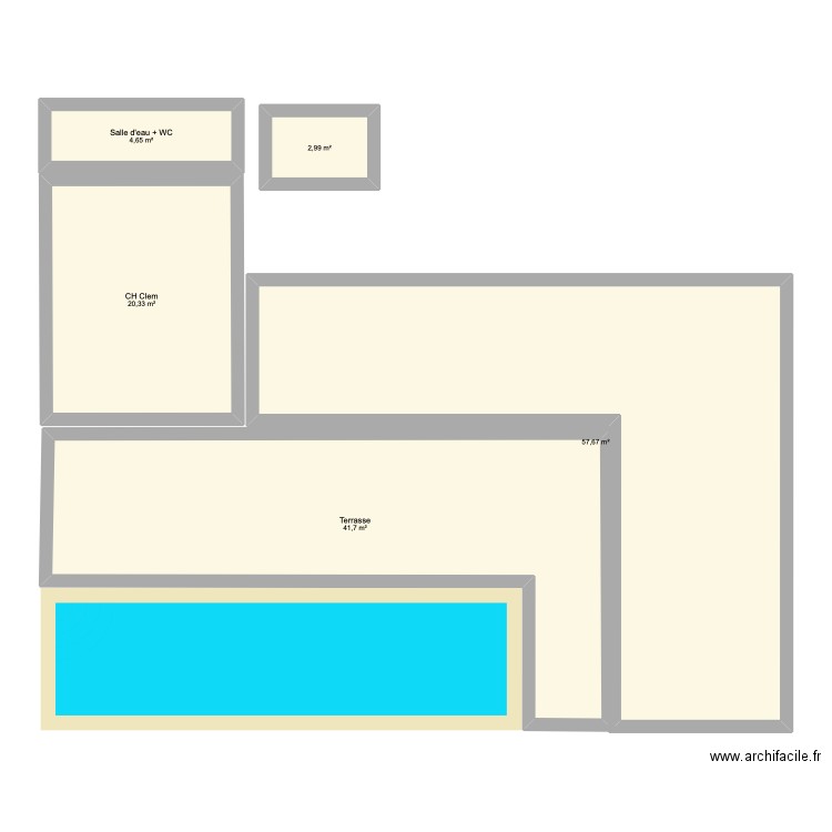 Plan 1. Plan de 5 pièces et 127 m2