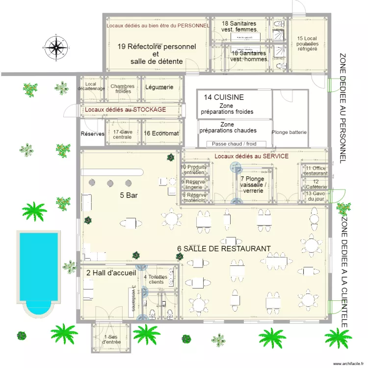Plan restau roussillon TYPE. Plan de Plan restau roussillon TYPE. Plan de