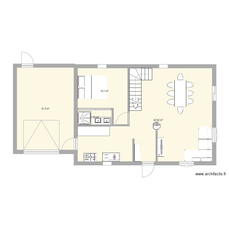 maison. Plan de 0 pièce et 0 m2