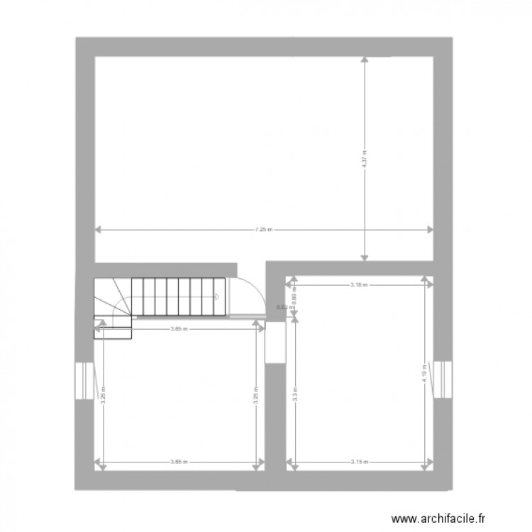  MASON MAGLAND ETAGE. Plan de 0 pièce et 0 m2