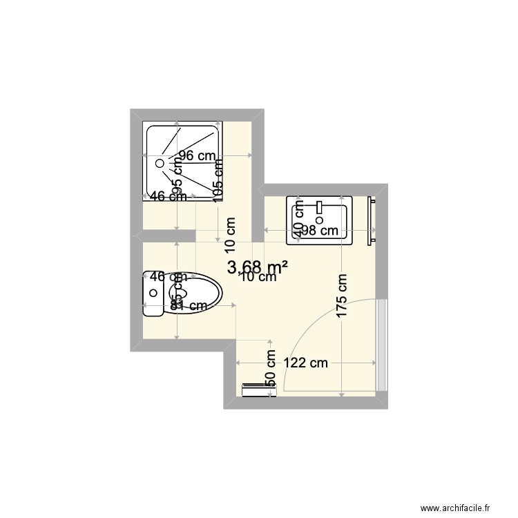 ACAPELLA. Plan de 1 pièce et 4 m2