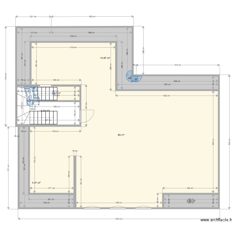 vide. Plan de 0 pièce et 0 m2