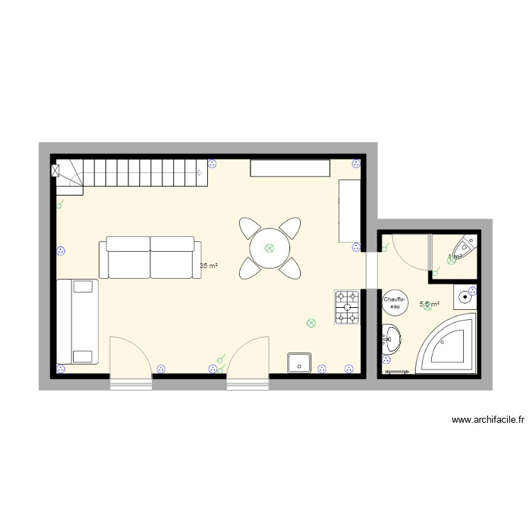 maison 1. Plan de 0 pièce et 0 m2