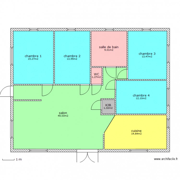 plan maison f5