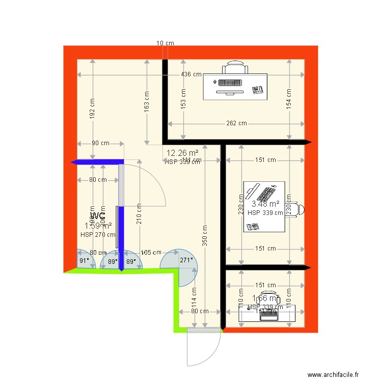 kassba. Plan de 0 pièce et 0 m2