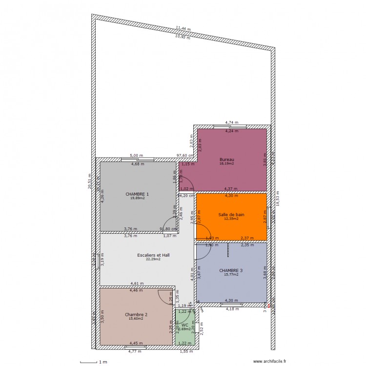 Etage. Plan de 0 pièce et 0 m2