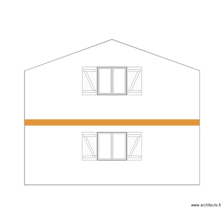 Facade Nord Ouest. Plan de 0 pièce et 0 m2