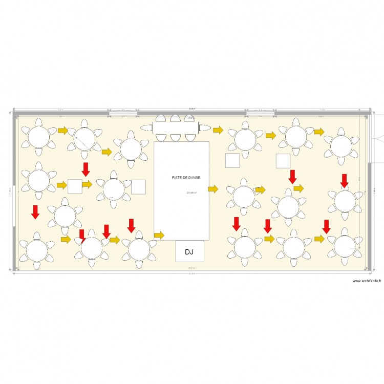 Plan salle mariage . Plan de 0 pièce et 0 m2