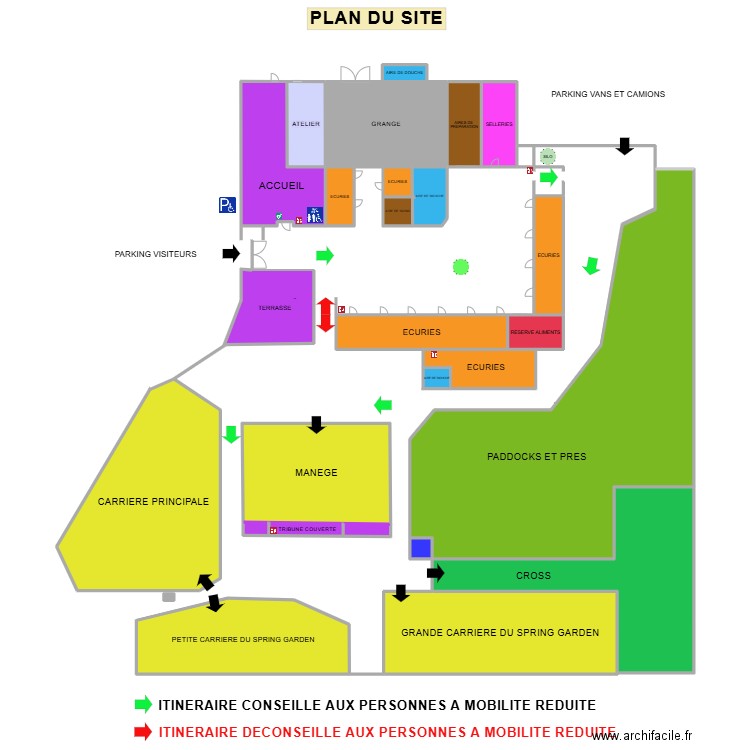 PLAN DE MASSE. Plan de 25 pièces et 3001 m2