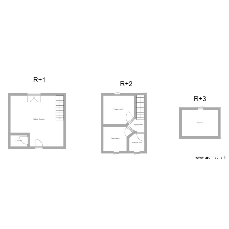 350600847. Plan de 7 pièces et 63 m2