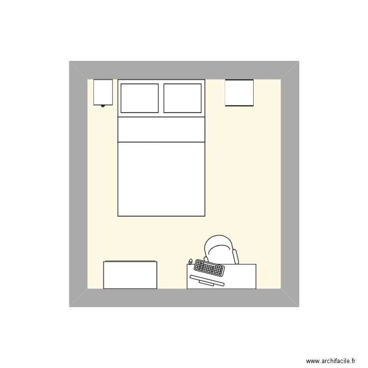 Chambre Bureau Ikea. Plan de 0 pièce et 0 m2