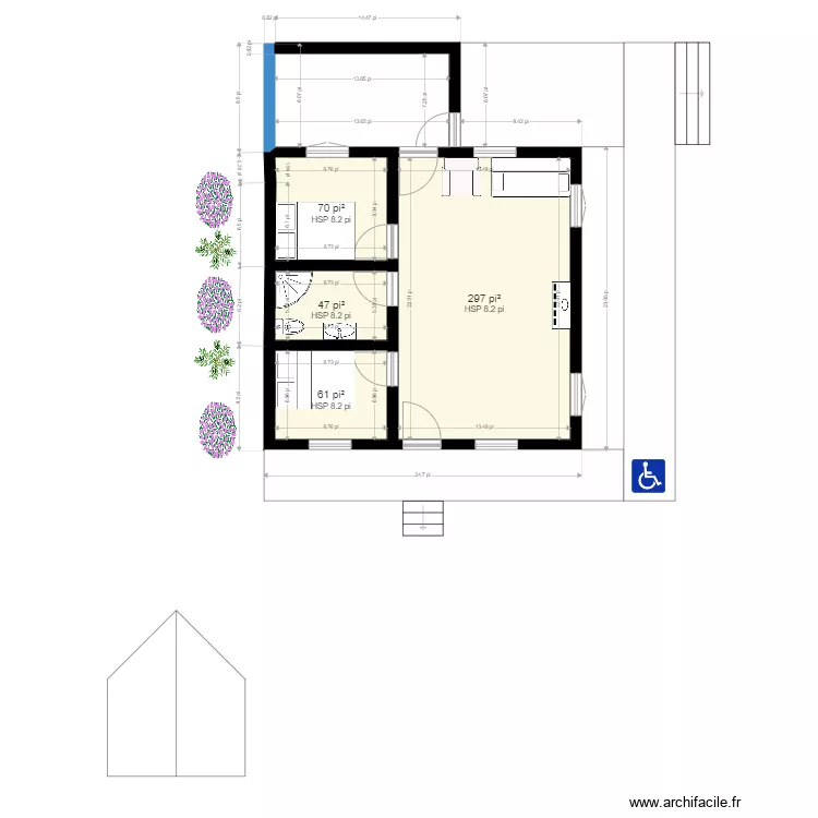 chalet . Plan de 