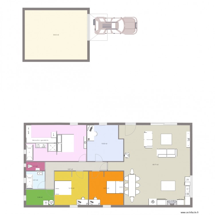 maison st simeon garage separé. Plan de 0 pièce et 0 m2