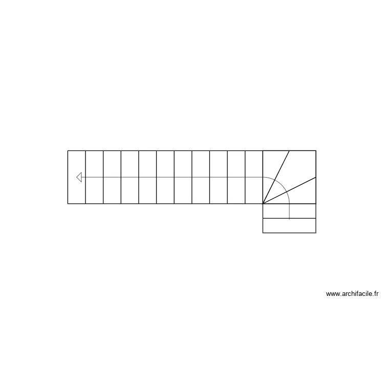 Escalier Ragon existant. Plan de Escalier Ragon existant. Plan de