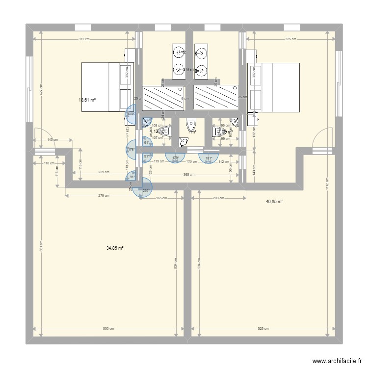 maisonfinal. Plan de 7 pièces et 112 m2