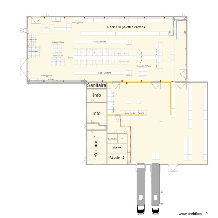 Nouveau batiment V9. Plan de 11 pièces et 1869 m2