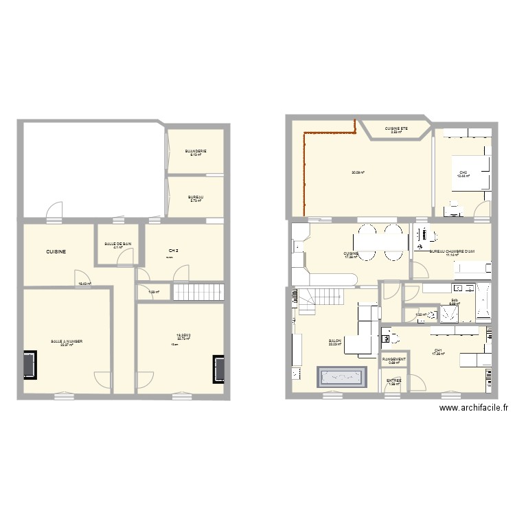 Nansouty Trois. Plan de 0 pièce et 0 m2