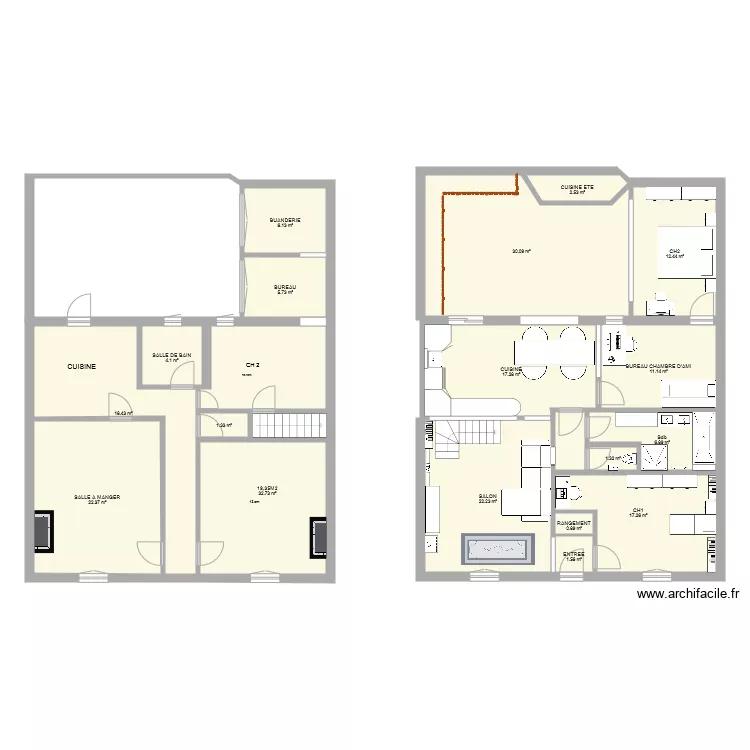 Nansouty Trois. Plan de 