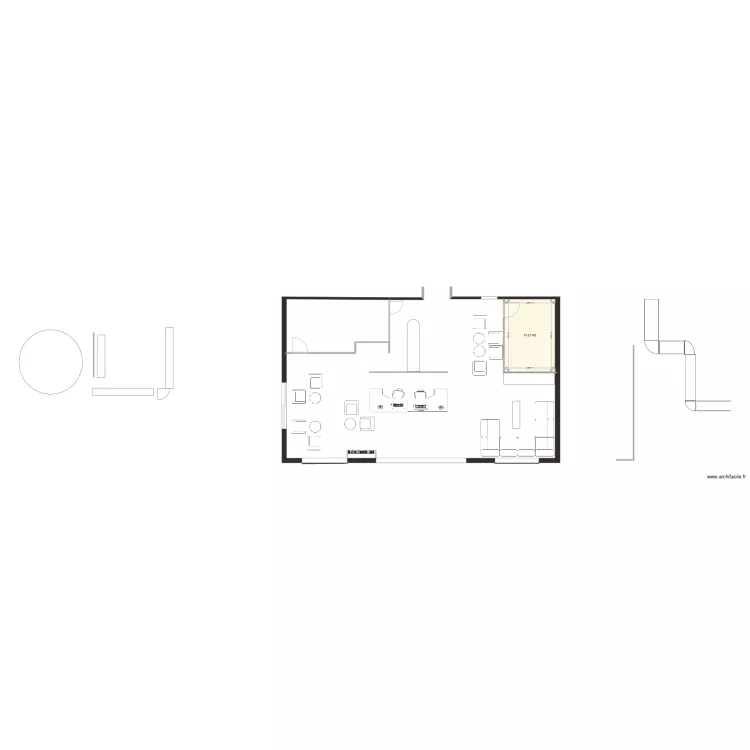 PROJET 1 Accueil h&ocirc;tel. Plan de 