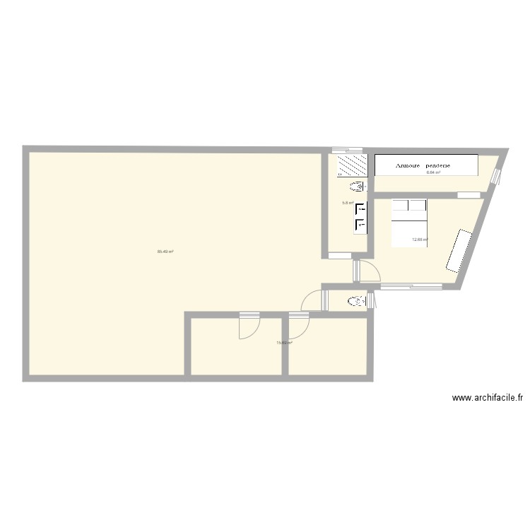 Travaux Montmain. Plan de 0 pièce et 0 m2