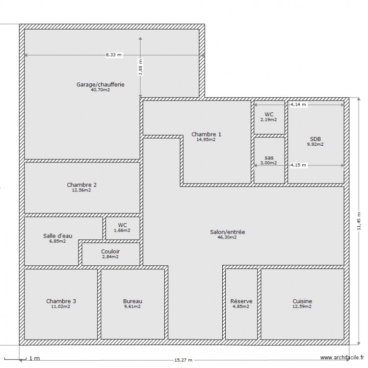 Maison. Plan de 0 pièce et 0 m2