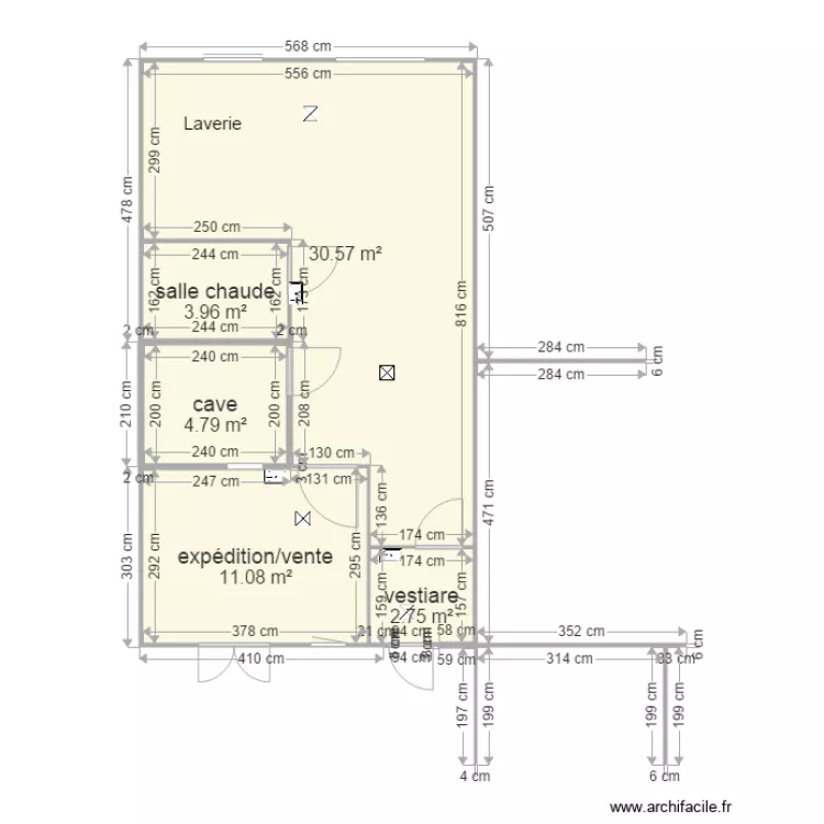 Larcher. Plan de 