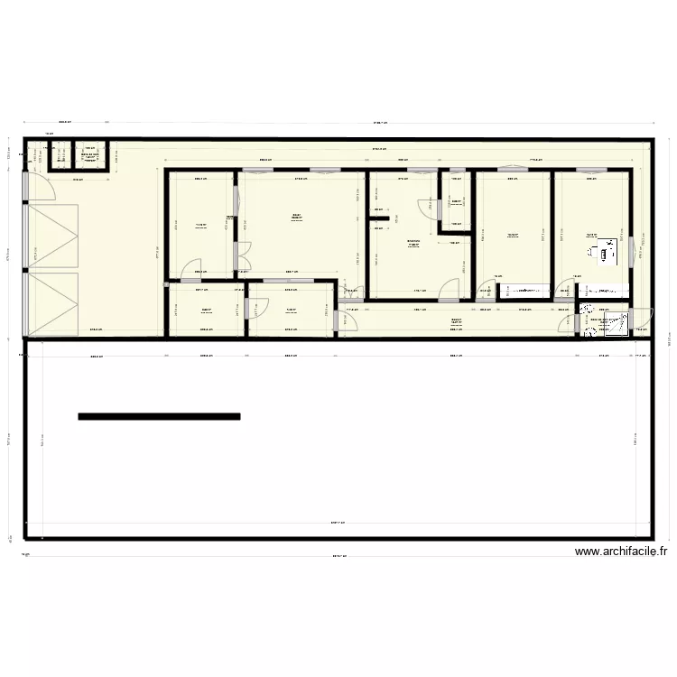 Plan maison Bassinko Mini villa 1. Plan de 
