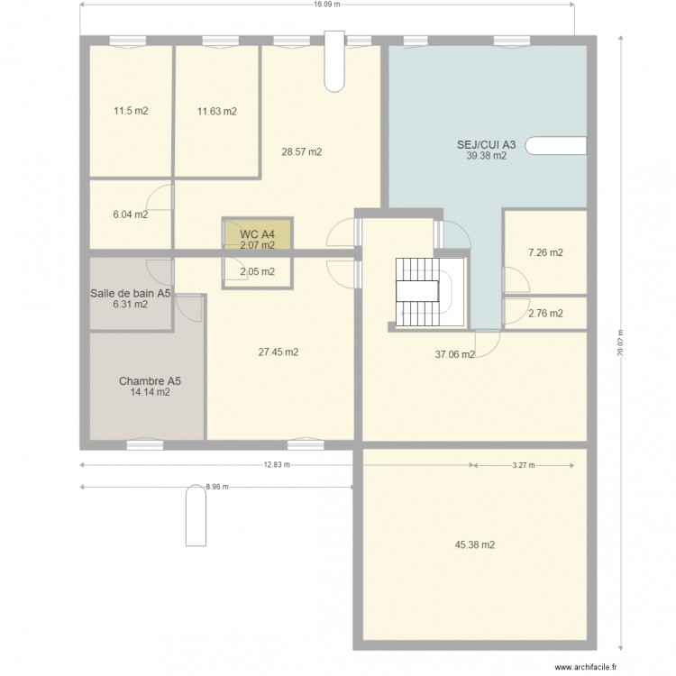 mmod. Plan de 0 pièce et 0 m2