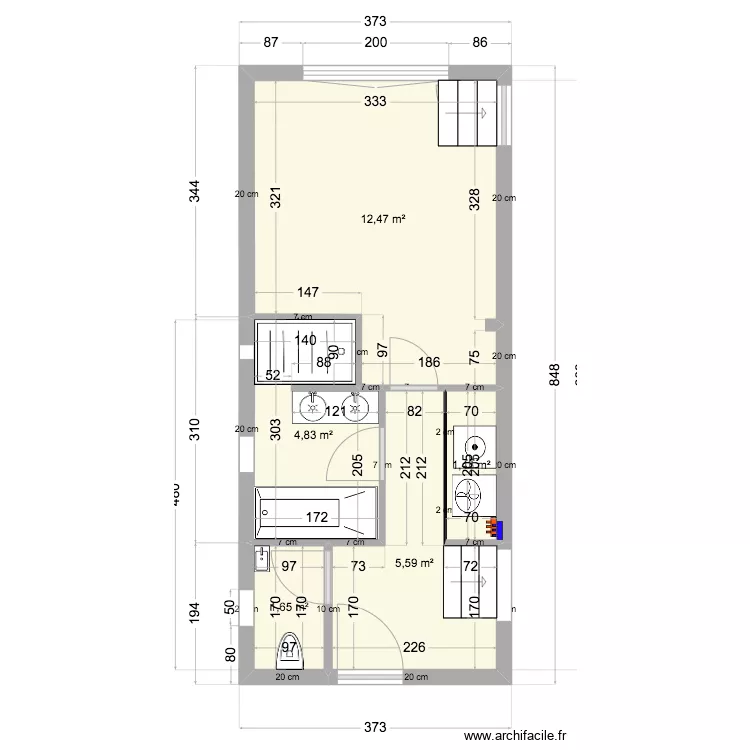 Projet Cornet - Plan d'amenagement. Plan de 