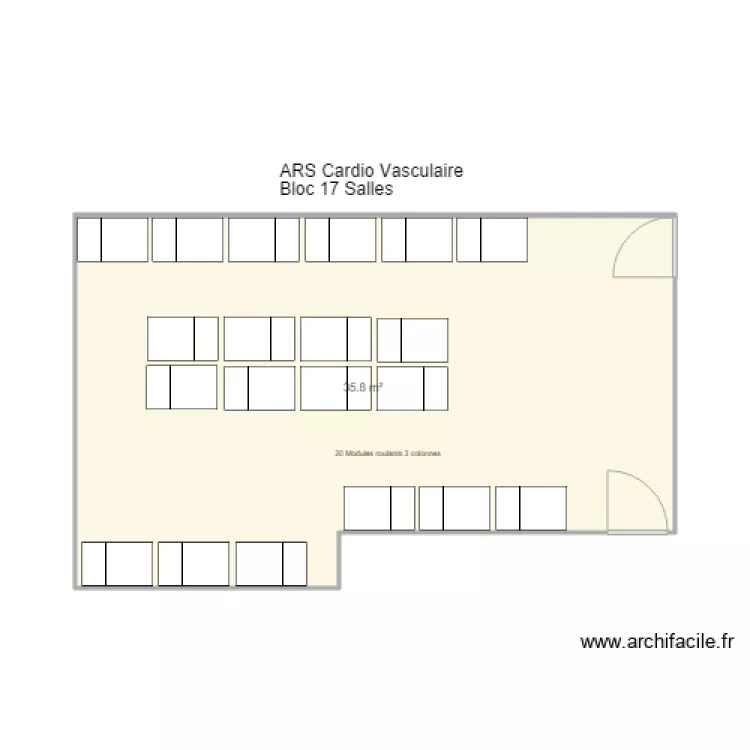 CH St ETIENNE ARS Cardio Vasculaire. Plan de 