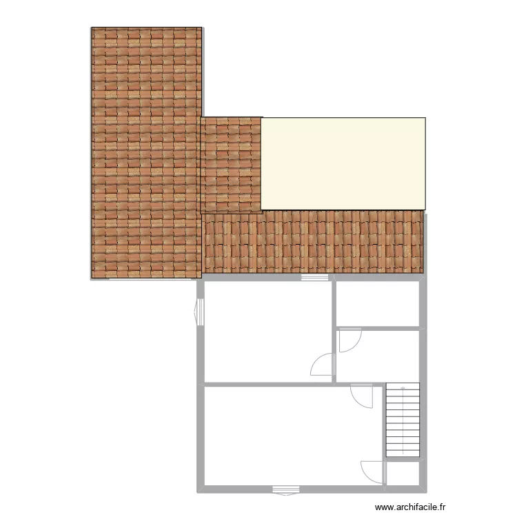 CHAUVIN R+1. Plan de 