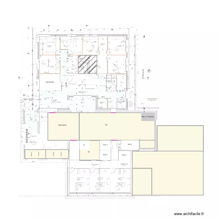 CABINET DENTAIRE commun1. Plan de 9 Pièces et 695 m² CABINET DENTAIRE commun1. Plan de 9 Pièces et 695 m²
