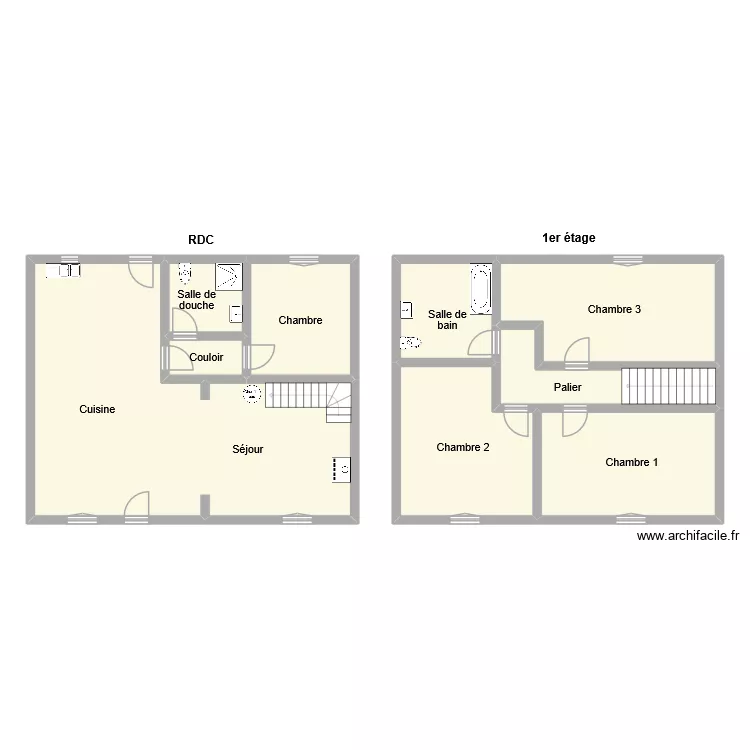 van der 1bis. Plan de 9 pièces et 161 m²