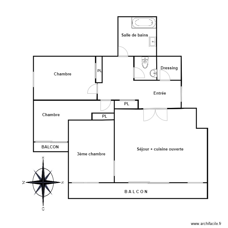 PLAN POSSIBLE TURLOTTE. Plan de 0 pièce et 0 m2