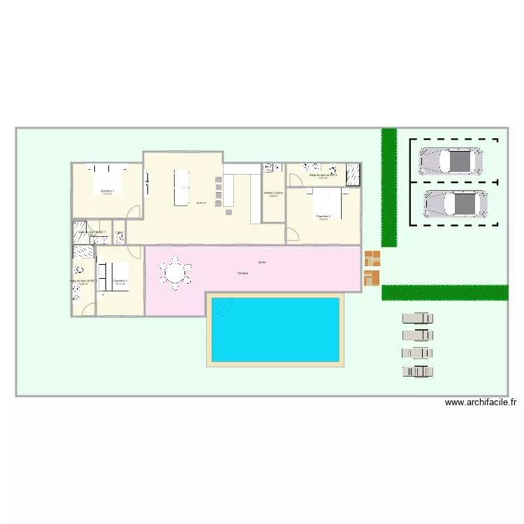 chong mon 1 modifier 140 150 m2 jardin parking . Plan de 