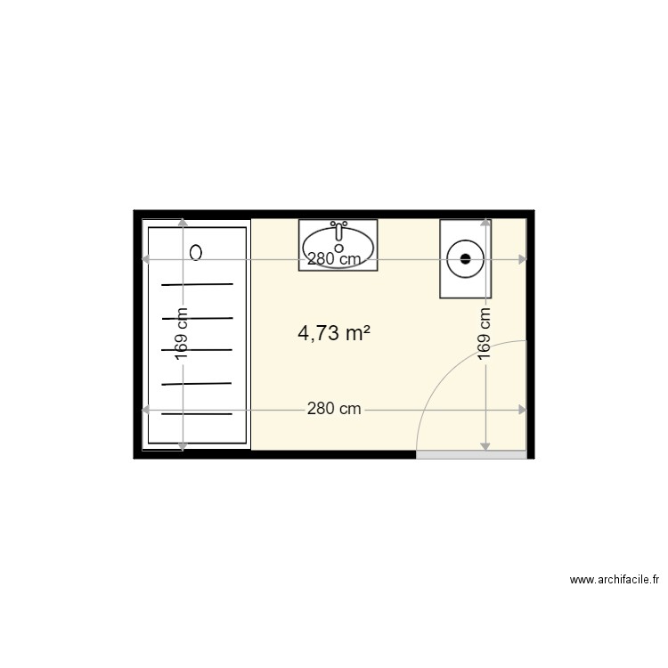 WACOGNE FREDERIC . Plan de 1 pièce et 5 m2