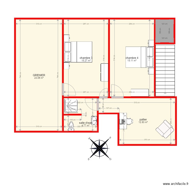 BI 1537 NIVEAU 2. Plan de 0 pièce et 0 m2