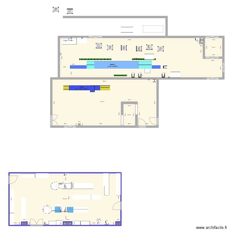 Conditionnement froid Pellegrin. Plan de 9 pièces et 372 m2