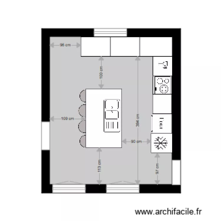 CUISINE CLARISSE ET BAPTISTE      PLAN 6. Plan de 
