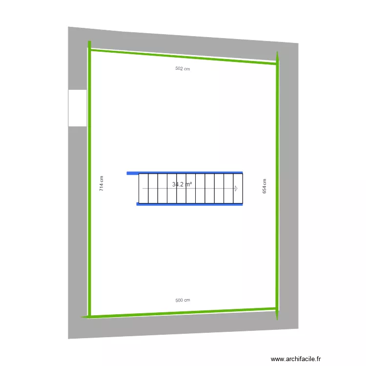 Ferro - Projet &eacute;tage. Plan de 