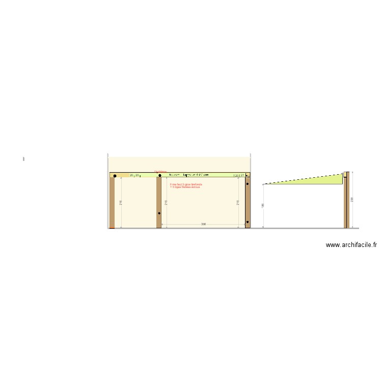 Arche Auvent 2. Plan de 0 pièce et 0 m2